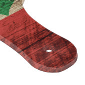 Der Libanon-Flagge auf altem hölzernem Korn Schneidebrett (Ecke)