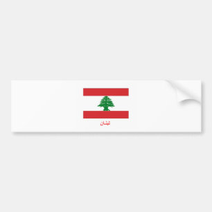 Der Libanon-Flagge Autoaufkleber