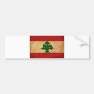 Der Libanon-Flagge Autoaufkleber