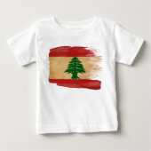 Der Libanon-Flagge Baby T-shirt (Vorderseite)