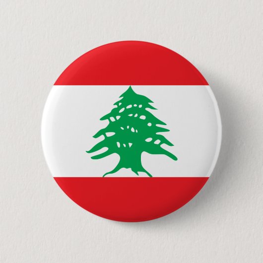 Der Libanon-Flagge Button (Vorderseite)