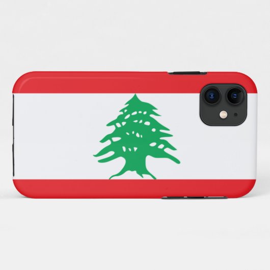Der Libanon-Flagge Case-Mate iPhone Hülle (Rückseite (Horizontal))