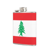 Der Libanon-Flagge Flachmann (Links)
