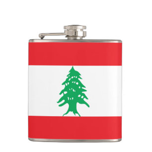Der Libanon-Flagge Flachmann
