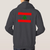 Der Libanon-Flagge Hoodie (Rückseite)