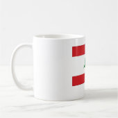 Der Libanon-Flagge Kaffeetasse (Links)