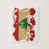 Der Libanon-Flagge Puzzle (Vertikal)
