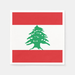 Der Libanon-Flagge Serviette