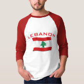 Der Libanon-Flagge T-Shirt (Vorderseite)