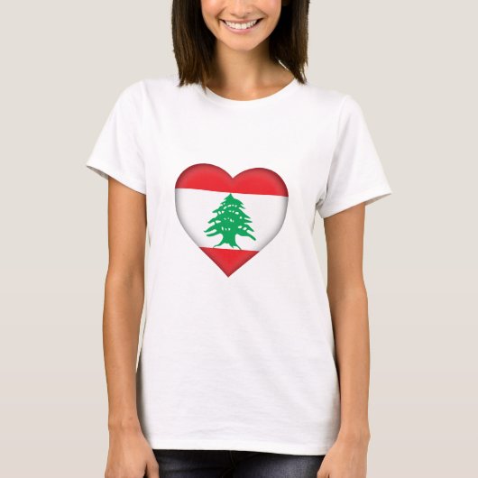 Der Libanon-Flagge T-Shirt (Vorderseite)