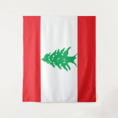 Der Libanon-Flagge Wandteppich (Vorderseite)