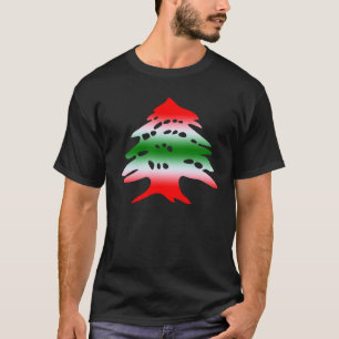 Der Libanon-Flaggen-Farben und Symbol T-Shirt