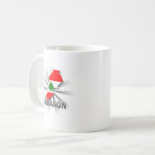 Der Libanon-Flaggen-Karte 2,0 Kaffeetasse (Vorderseite Links)