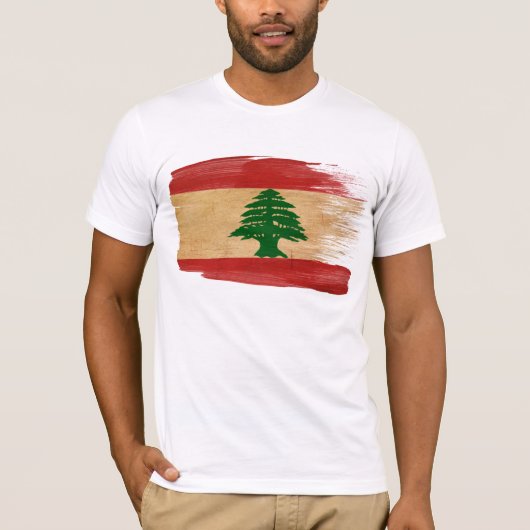 Der Libanon-Flaggen-T - Shirt (Vorderseite)