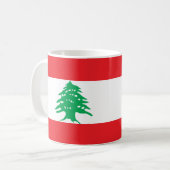Der Libanon-Flaggen-Tasse Kaffeetasse (Vorderseite Links)
