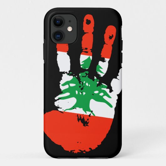 Der Libanon Handprint iPhone 5 Abdeckung Case-Mate iPhone Hülle (Rückseite)