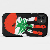 Der Libanon Handprint iPhone 5 Abdeckung Case-Mate iPhone Hülle (Rückseite (Horizontal))