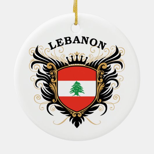 Der Libanon Keramik Ornament (Hinten)