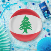 Der Libanon-Libanese-Flagge Pappteller (Party)