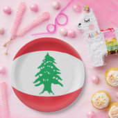 Der Libanon-Libanese-Flagge Pappteller (Party)