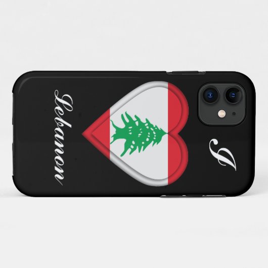 Der Libanon-Libaneseflagge Case-Mate iPhone Hülle (Rückseite (Horizontal))