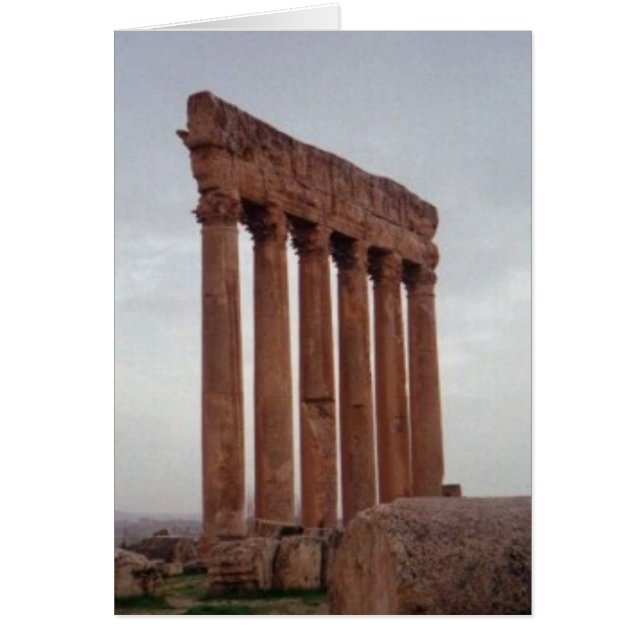 der Libanon nahe Standort von Baalbek, (Vorne)
