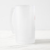 Der Libanon-Prinzessin Mattglas Bierglas (Vorderseite Links)