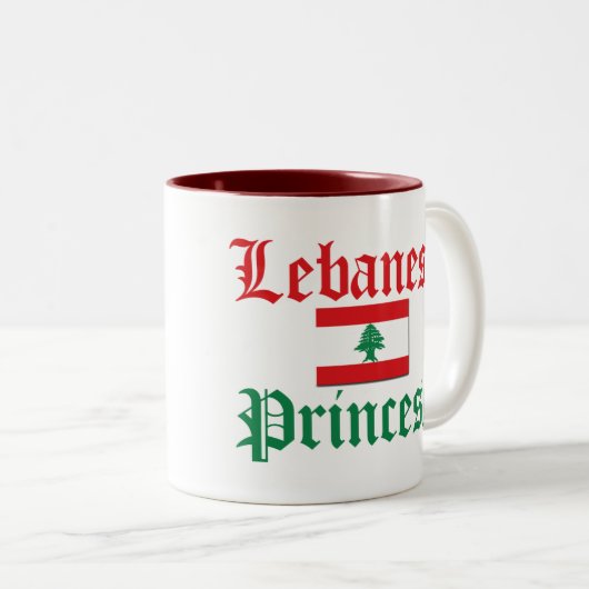Der Libanon-Prinzessin Zweifarbige Tasse (VorderseiteRechts)