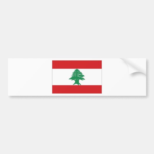 Der Libanon-Staatsflagge Autoaufkleber (Vorne)