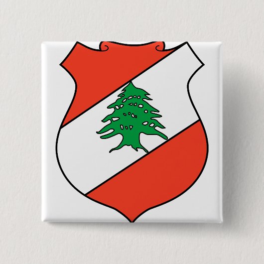 Der Libanon-Wappen Detail Button (Vorderseite)
