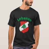 Der Libanon-Wappen/libanesisches Flaggen-Shirt