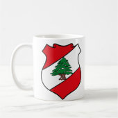 Der Libanon-Wappen Tasse (Links)