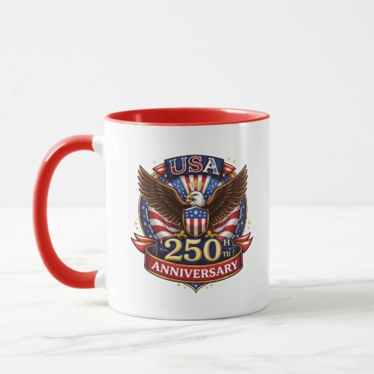 Der Liberty Eagle 250th Gala Becher Tasse (Links)