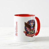 Der Liberty Eagle 250th Gala Becher Tasse (VorderseiteRechts)