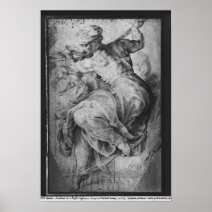 Der libysche Sibyl, nach Michangelo Buonarroti Poster