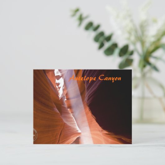 Der Lichtstrahl der Antilopen-Schlucht Postkarte (Stehend Vorderseite)