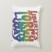 "Der Lichtweg der Freiheit." Dekokissen (Rückseite(Vertikal))