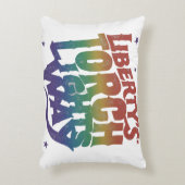 "Der Lichtweg der Freiheit." Dekokissen (Vorderseite(Vertikal))