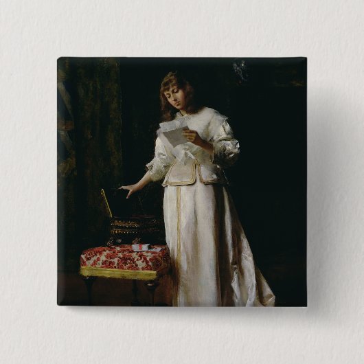 Der Liebe-Buchstabe Button (Vorderseite)