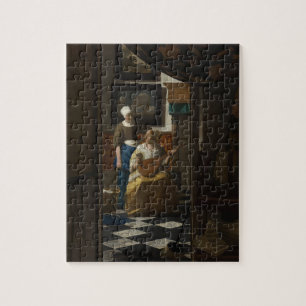 Der Liebe-Buchstabe durch Johannes Vermeer Puzzle
