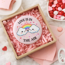 Der Liebe in der Luft Pin Button — Valentinstag