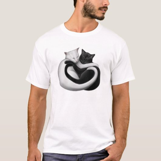 Der Liebe-Katzen-T - Shirt (Vorderseite)