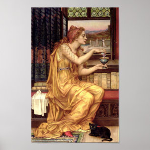 Der Liebe-Potion von Pre-Raphaelite Evelyn de Morg Poster