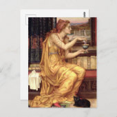 Der Liebe-Potion von Pre-Raphaelite Evelyn de Morg Postkarte (Vorne/Hinten)
