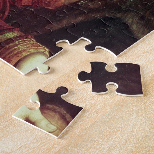 Der liebeskranke alte Mann, 1553 (Öl auf Platte) Puzzle (Seite)