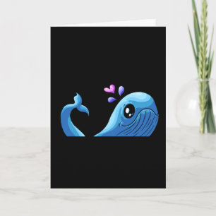 Der Liebeswal   Spout Heart Valentinstag Karte
