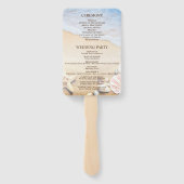 Der Liebhaber des Hochzeitsprogramms für tropische Fächer (Rückseite)