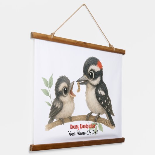 Der liebliche Abenteuerspecker Wandteppich Mit Holzrahmen (Gewinkelt)