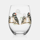Der liebliche Abenteuerspecker Weinglas Ohne Stiel (Rückseite)