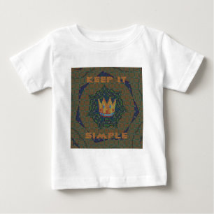 Der liebliche Crown Print Vektor Behielt es Einfac Baby T-shirt